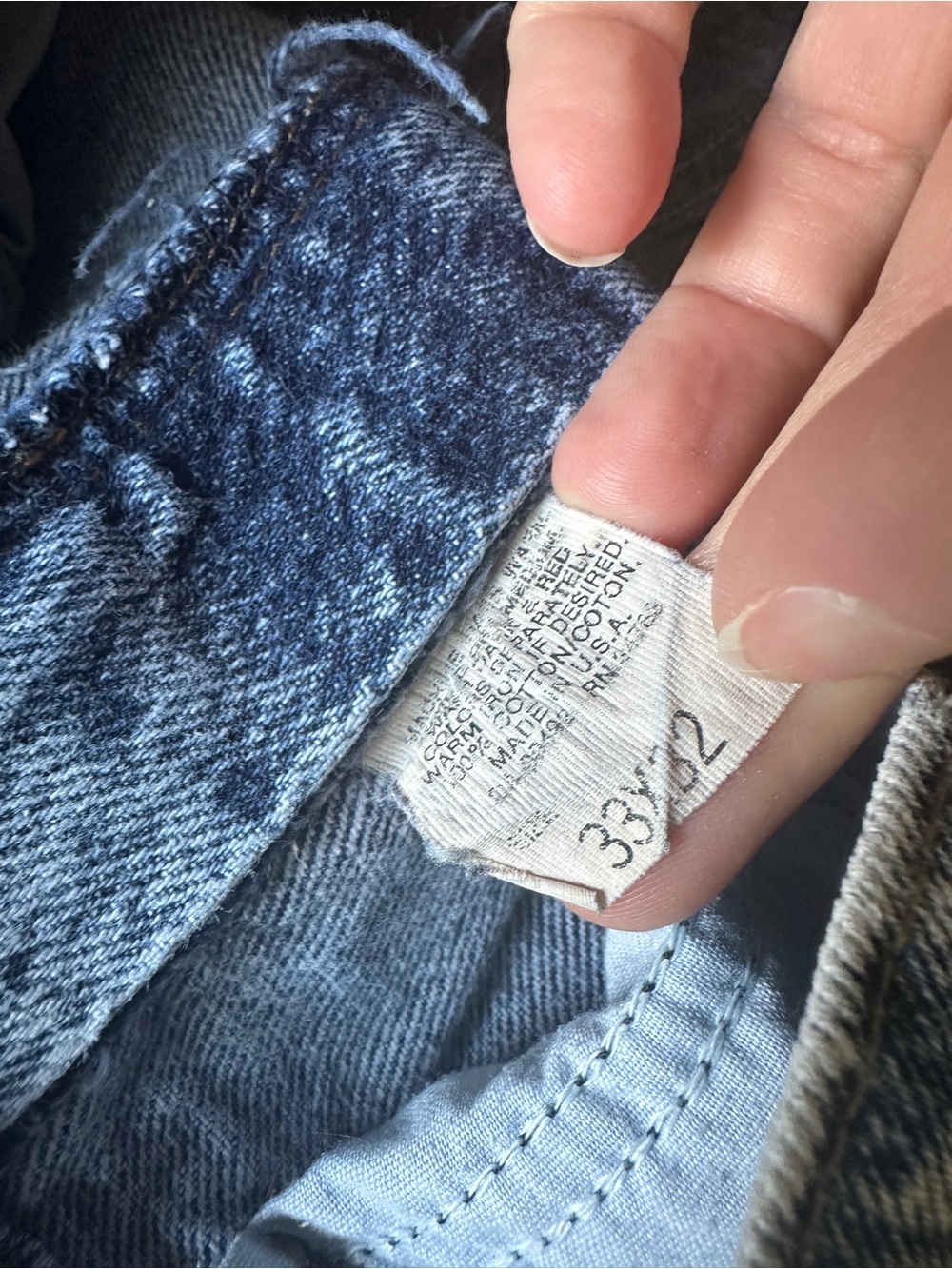 Lee VINTAGE Men’s 90’s Light Blue Stonewash Denim Jeans - Picture 6 of 8